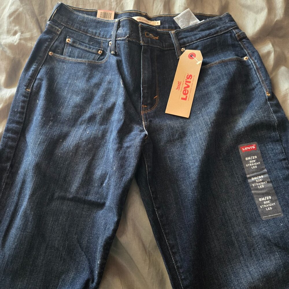 Levi's Women's 505 Straight Leg Jeans, Size 8, 29 NEW WITH TAGS